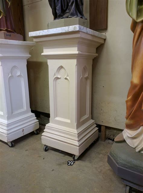 Statue Pedestals Used Church Items