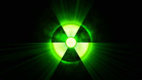 Radioactive Danger Symbol With Shine On Stock Motion Graphics Sbv