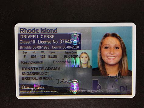 Rhode Island Fake Id Rhode Island Drivers License