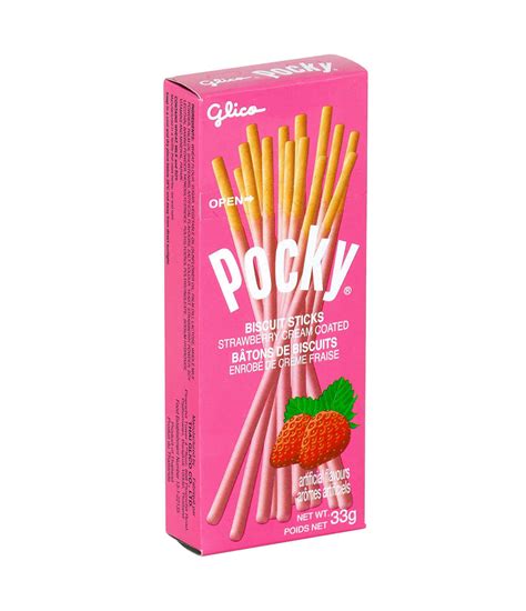 Glico Pocky Biscuit Sticks Strawberry 33g Haisue