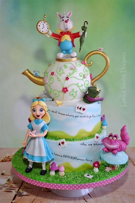 Alice In Wonderland Cake Alice In Wonderland Cakes Fantasy Cake