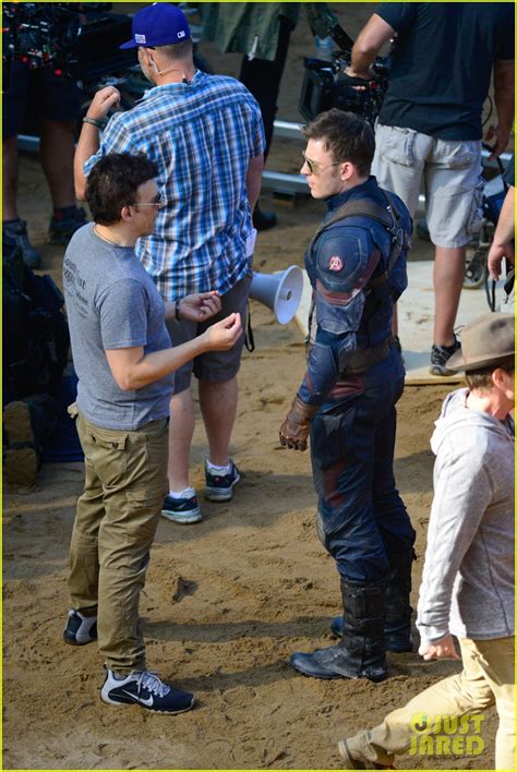 Elizabeth Olsen Films Captain America Civil War With Her Marvel Co