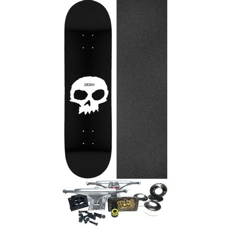 Zero Skateboards Single Skull Skateboard Deck 8 X 32 Complete