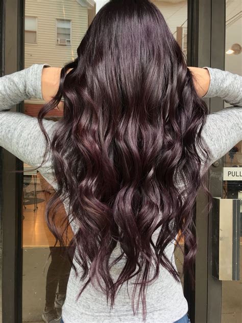 Dark Plum Hair Dark Plum Hair Dark Purple Hair Plum Hair
