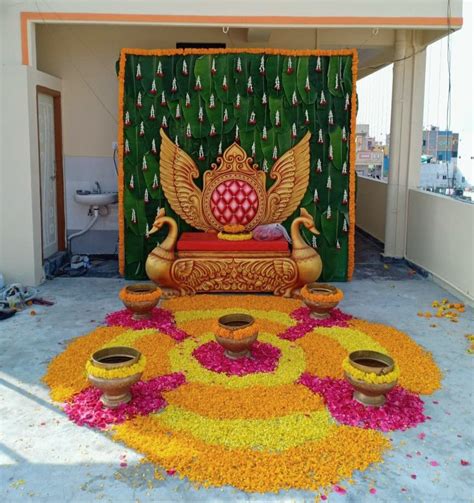 Mangala Snanam Decorationbackdropsflower Decorationvsk Flower