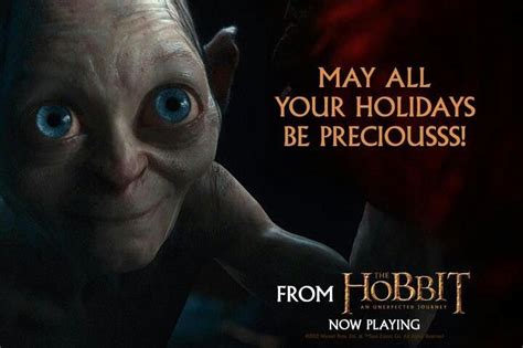 Smeagol Wants To Wish You A Happy Holidays The Hobbit Hobbit An