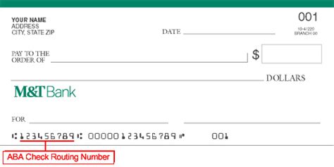 Learn more about routing numbers, and how to find them. Enroll in Direct Deposit - Banking | M&T Bank