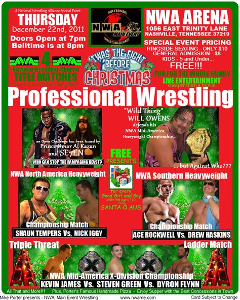 Nwa Main Event Twas The Fight Before Christmas 1222 In Nashville