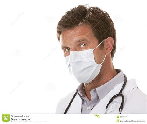 Doctor wearing a mask stock image. Image of caucasian - 26485691