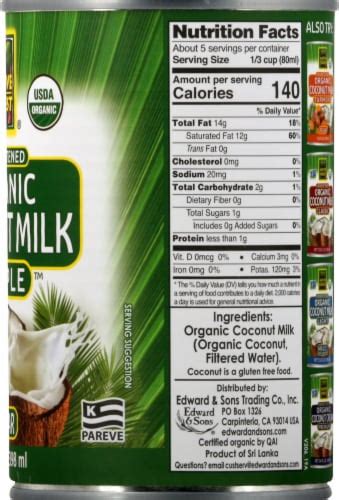 Native Forest Organic Unsweetened Coconut Milk Simple 135 Fl Oz Kroger