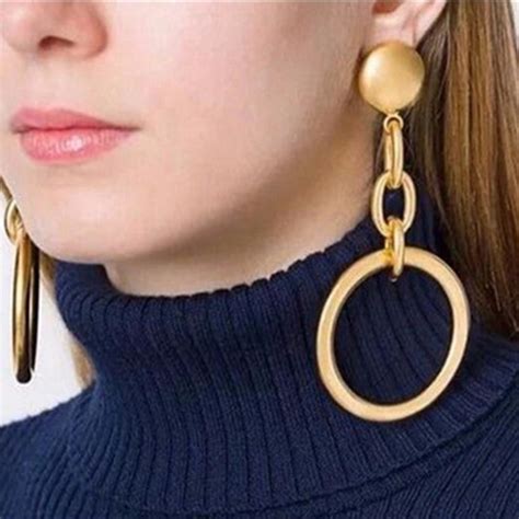 buy fashion women sexy long tassel drop earrings elegant female luxurious