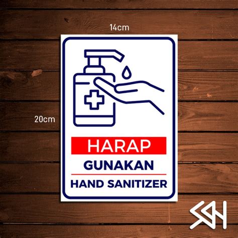 Jual A Stiker Peringatan Sticker Warning Sign Gunakan Hand