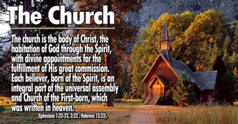 Statements Of Faith The Church The Church Is The Body Of Christ The