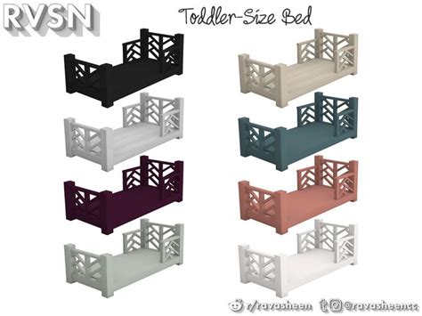 Ravasheens Thats What She Bed Toddler Bed Frame Sims 4 Beds