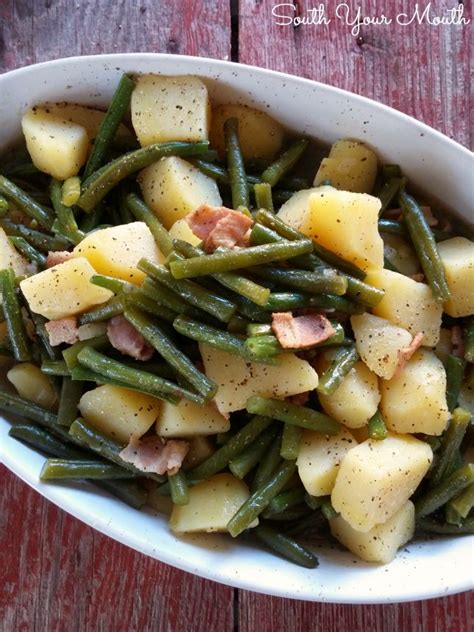 Serve these juicy slices for weeknight dinners or during the holidays and for thanksgiving. Southern Style Green Beans & Potatoes | Recipe | Green ...