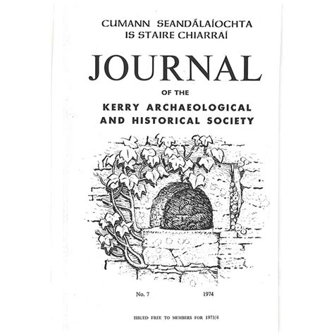 Series 1 Vol 7 1974 Kerry Archaeological And Historical Society