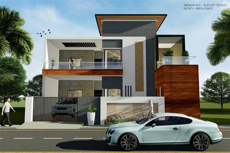 35 Feet Front View Small House Design Architecture Duplex House
