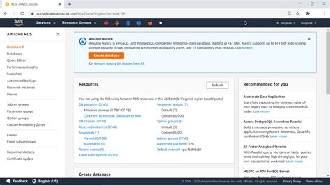 Getting Started With AWS RDS Aurora DB Clusters