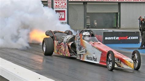 Fireforce 5 Jet Dragster At Santa Pod Raceway Youtube