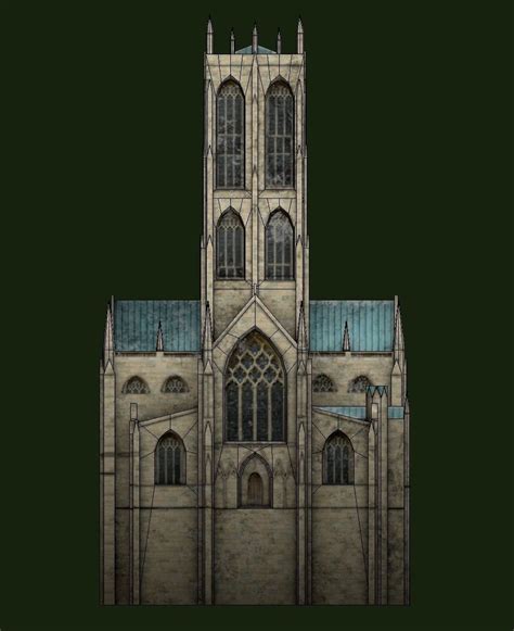 3d Model Doncaster Minster Church Vr Ar Low Poly Cgtrader