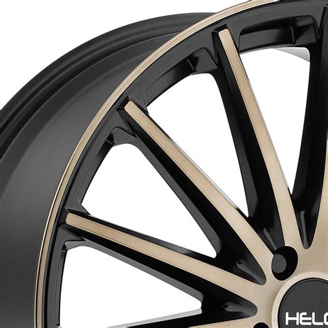 Helo He894 Wheels Satin Black With Machined Face And Tinted Clear