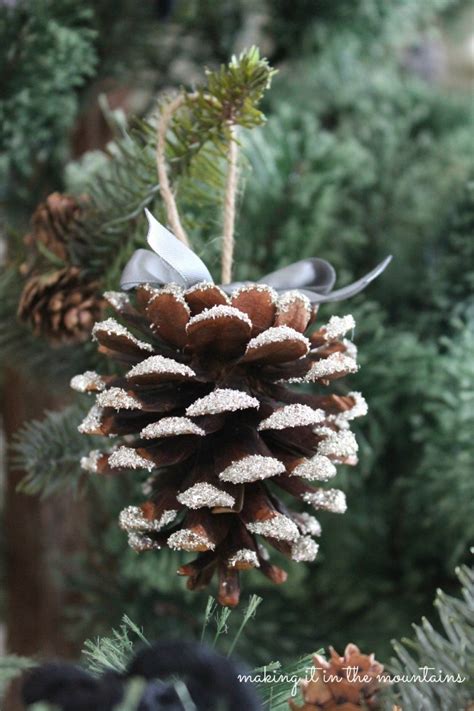 Glass Glitter Pine Cones Making It In The Mountains