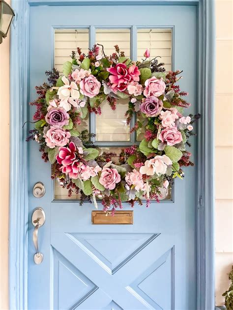 Luxury Spring Peony Wreath Handmade Wreath For Front Door Etsy In