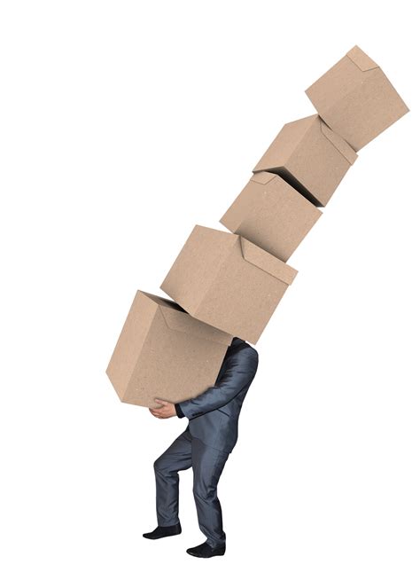 Man Carrying Stack Of Boxes Free Stock Photo Public Domain Pictures