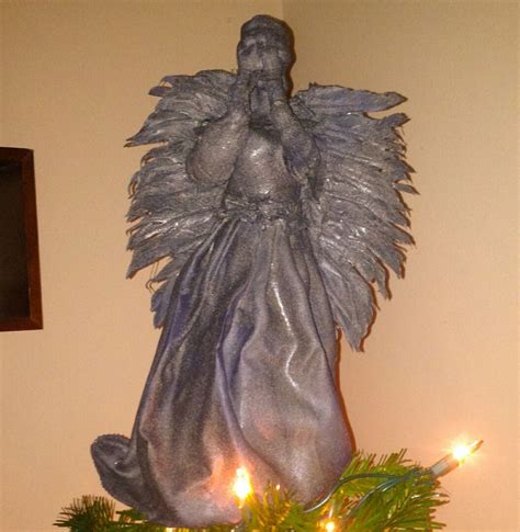 Christmas Doctor Who Diy Weeping Angel Tree Topper Doctor Who Craft