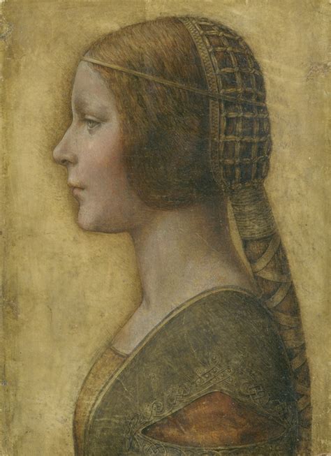 1490s Profile Of A Young Fiancee Bianca Maria Sforza By Leonardo Da Vinci Private Collection