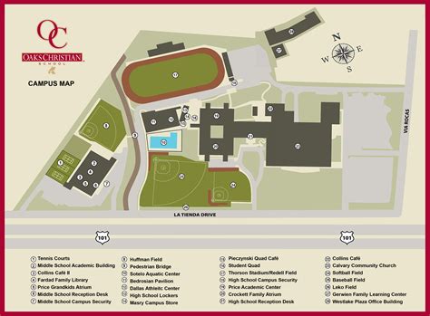 Private High School Campus Map