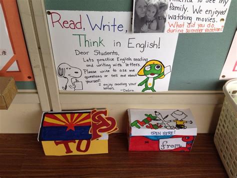 Mailboxes For Student Communication I Also Have A Small Board For