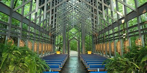 Arkansas Thorncrown Chapel Is The Glass Church In The