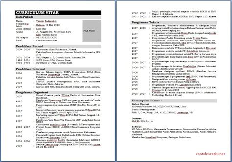 Contoh cv kreatif dan menarik. Download Contoh CV Daftar Riwayat Hidup Terlengkap Ms Word ...