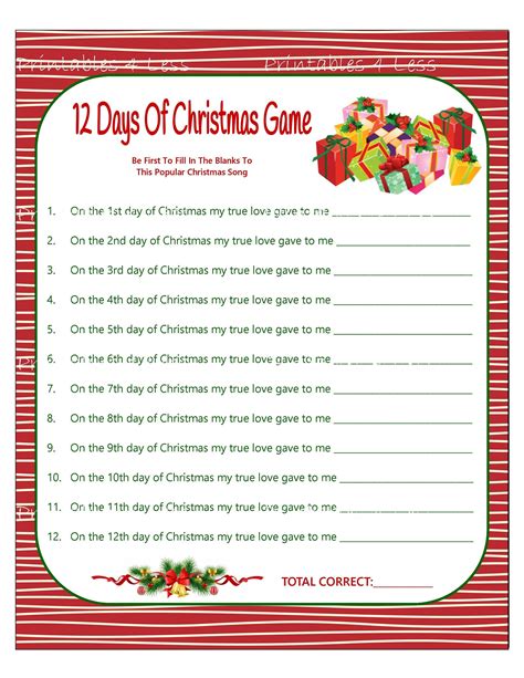 Christmas Game Christmas Party Game Holiday Party Game Etsy Holiday