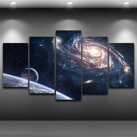 Space Wall Art Space Canvas Art Space Wall Decor Space Milky Way 5