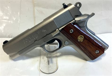 1985 Colt Officers Model 1911 Satin Nickel Very Hard To