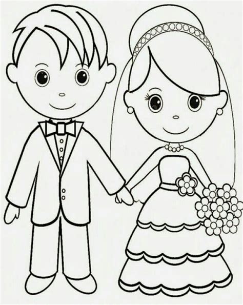 Coloring Pages For Kids Wedding At Coloring Page