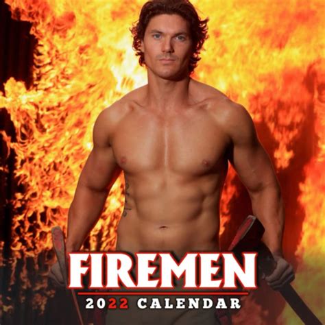 Buy Sexy Fireman 2022 Calendar Sexy Man Calendar 2022 Squared Monthly Planner Lunar Moon