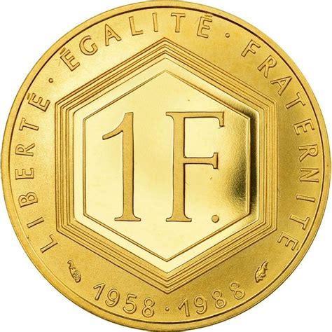 France 1 Franc 1988 Charles De Gaulle Or Catawiki