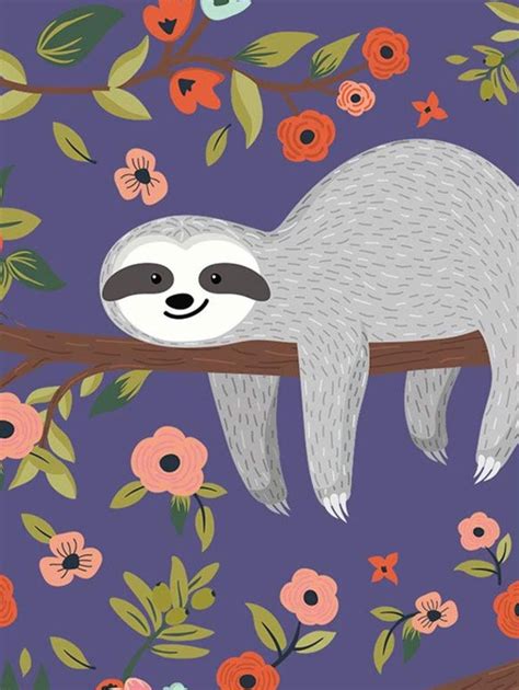 Pin By Rachel Riser On Jessicas Room Sloth Art Cute Sloth Cute