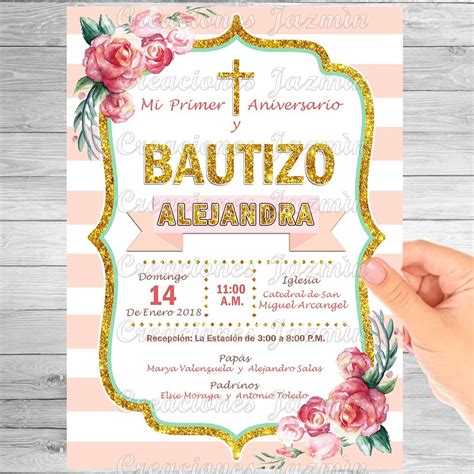 Invitacion Para Bautizo Tarjetas Bautizo Y Comunion Baptism Images