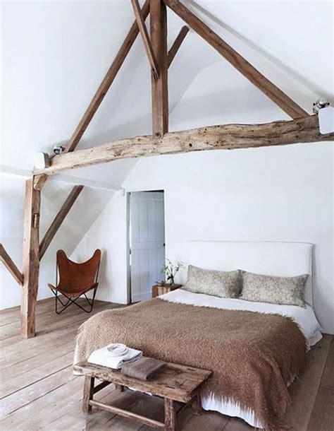 35 Chic Bedroom Designs With Exposed Wooden Beams Digsdigs