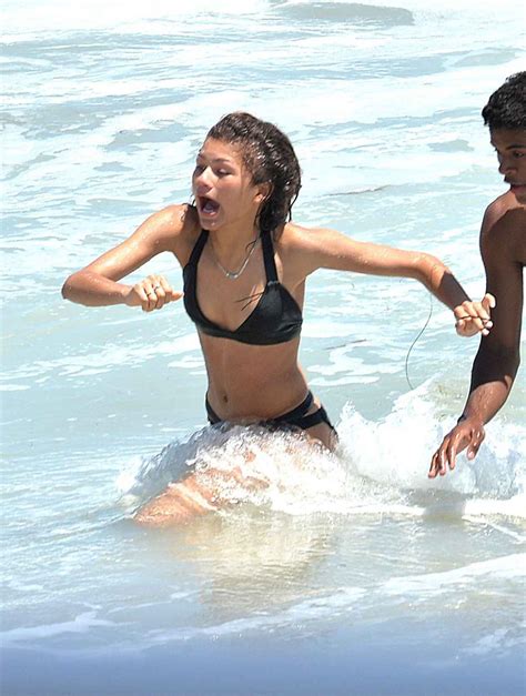 Zendaya Coleman Bikini Candids Beach In Malibu July Celebsla