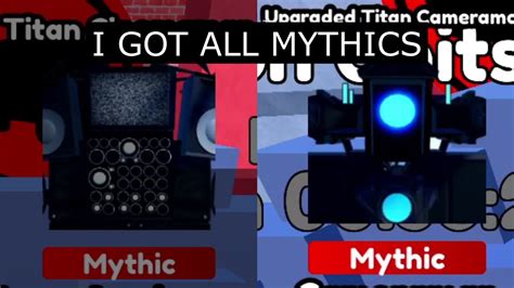 I Got All Mythics In Roblox Toilet Tower Defense Youtube