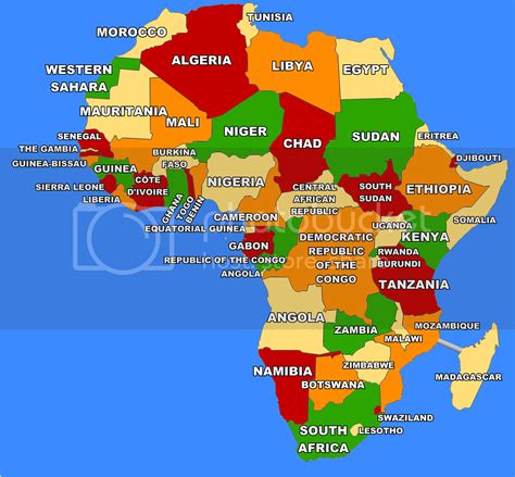 Africa Countries Map Quiz Game - Africa Map - Files Provided | Travel Blog | BoardGameGeek