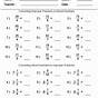 Multiplying Fractions And Mixed Numbers Worksheets