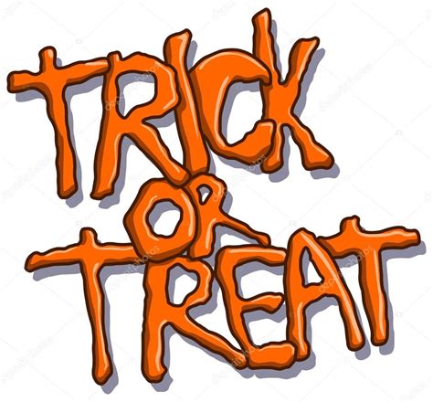 Trick Or Treat Halloween Text Stock Vector Image By ©yayayoyo 53118405