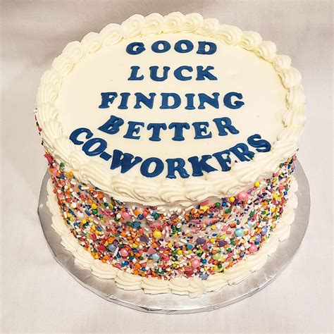 25 Hilarious Farewell Cakes For People Who Quit Their Jobs Bouncy Mustard