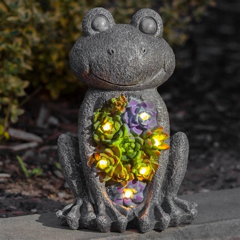 Solar Frog Garden Statue Chimp Online